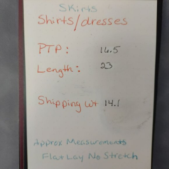 Dana Buchman Blue & Black Abstract Short Sleeve Button-Up Blouse S 100% Polyeste - Picture 5 of 10